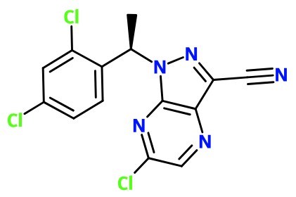 (image for) MC085318 (R)-6-Chloro-1-(1-(2,4-dichlorophenyl)ethyl)-1H-pyrazolo[3,4-b]pyrazine-3-carbonitrile